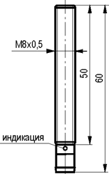 Габариты ISB AC1B-31P-1,5-LS40